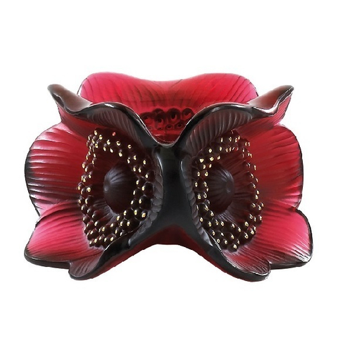 Подсвечник Анемоны красный Lalique [Арт. 10114800]