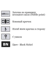 Крючки для рыбалки одинарные KH-11014 Bait Holder № 6