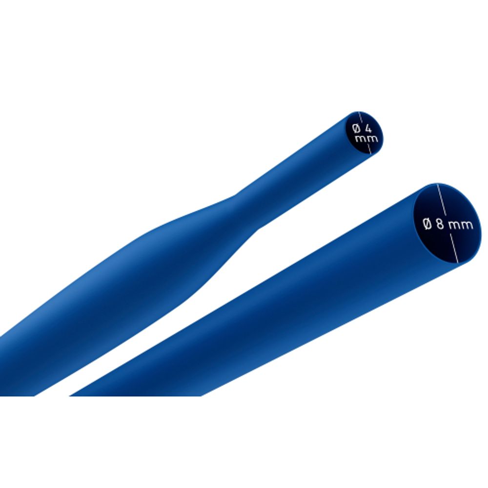 Термоусадочная трубка ЭРА NO-224-438 ТТУ нг-LS 8/4 синяя в отрезках по 1 м 25 шт