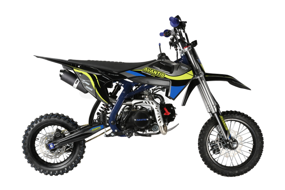 Питбайк Avantis H12-E Classic 14/12 черный/зеленый