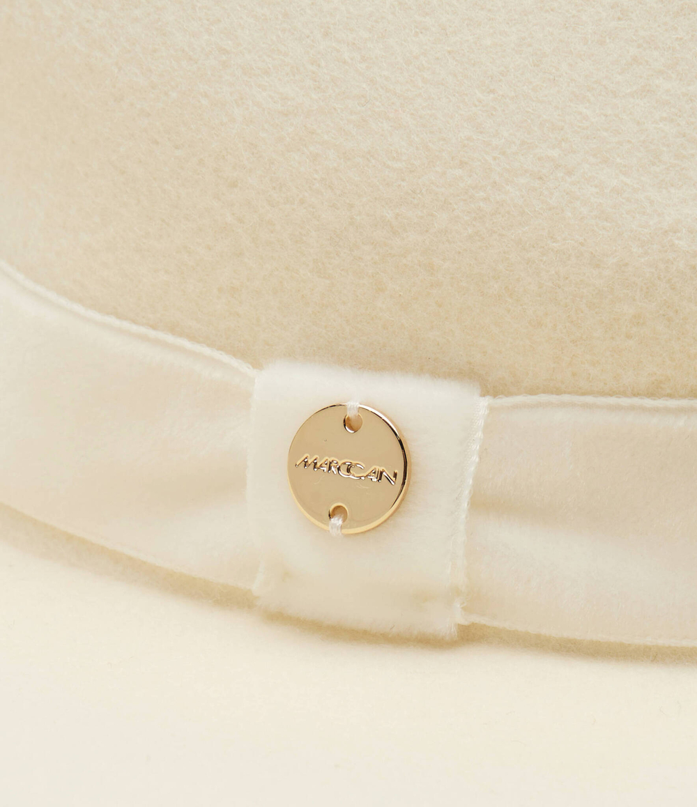 Хлопковая шляпа Marc Cain - белый(XC H1.06 Z03)