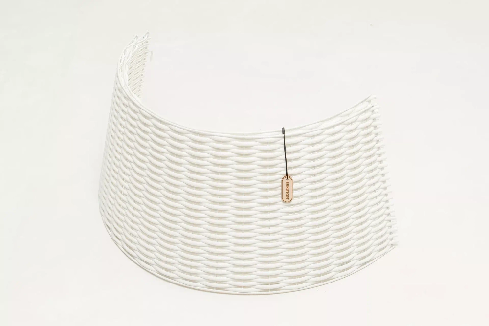 Корзина под елку Премиум Царская лоза 87*65*29 см., разборная, белый, ЕлкиТорг (87-220)