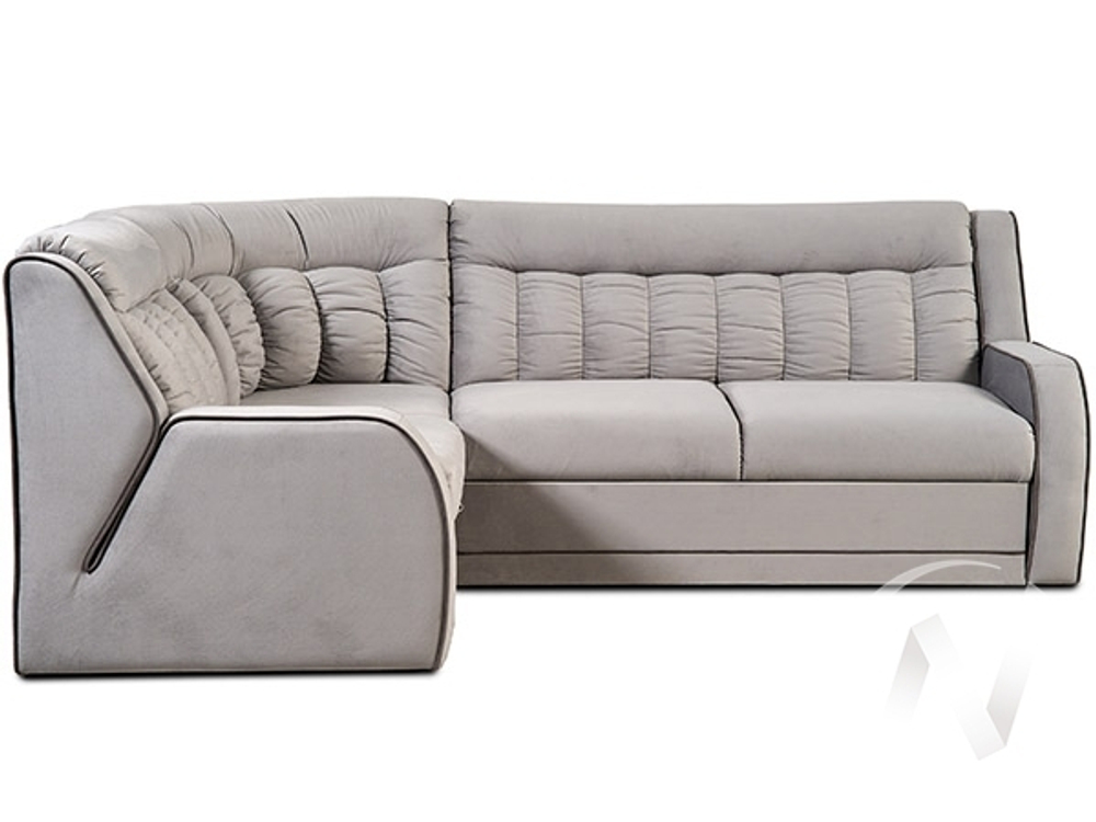 Диван угловой Блистер 2 (ДУ) GROUND 05 (серый) GROUND 06 (песочно-серый)