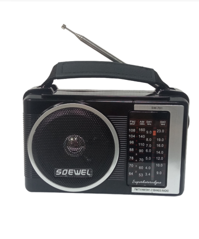 Радиоприемник переносной FM TV AM SW сеть/бат. Soewel SW-701AC