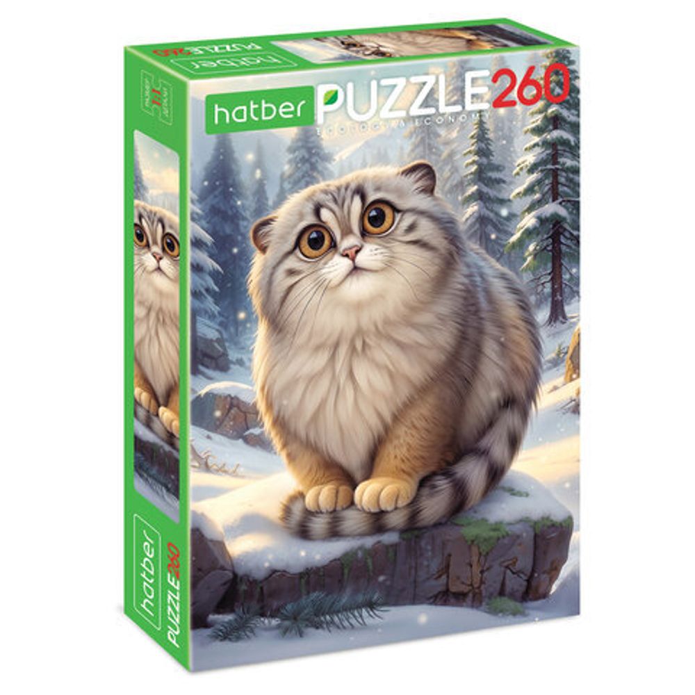 Пазл картонный "МИР ПУШИСТЫХ ЧУДЕС" 260 элементов АССОРТИ, 220х330 мм, HATBER
