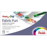 Пастель для ткани PENTEL "Fabric Fun", 7 цветов, картонная упаковка, PTS-7