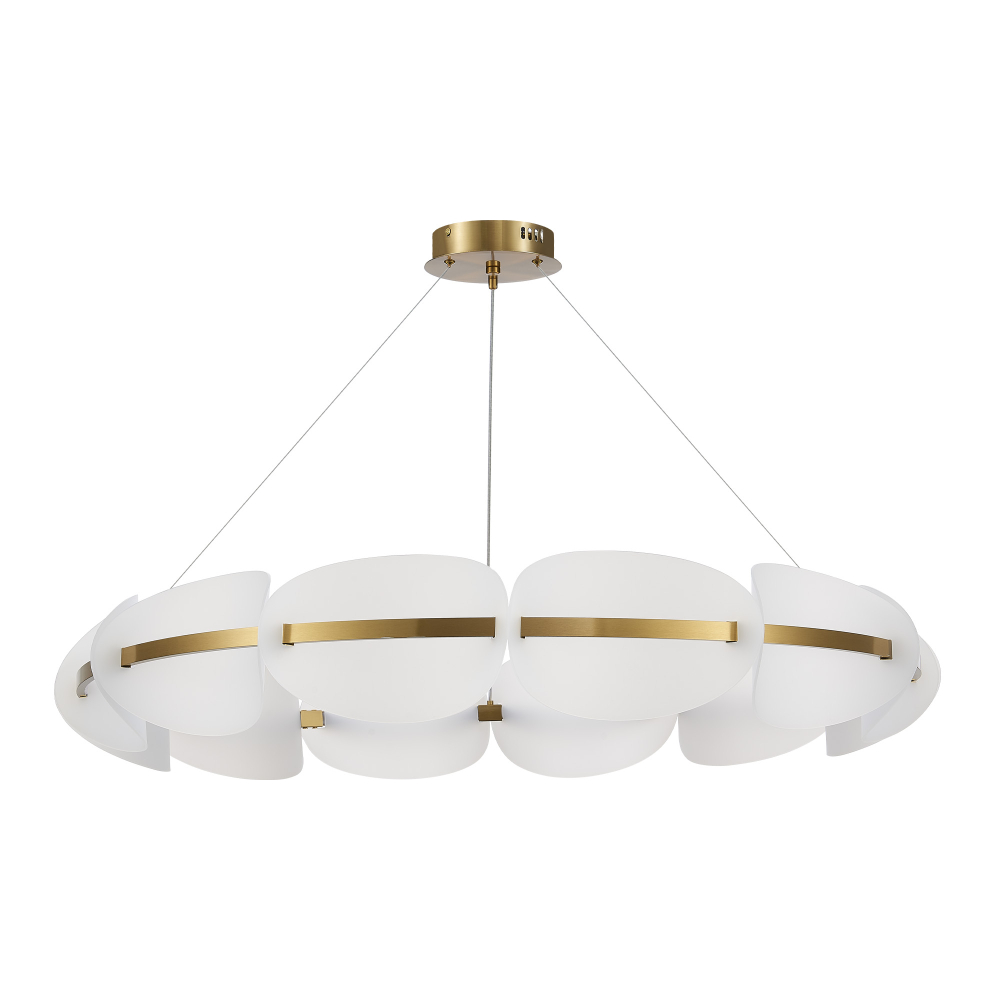 SL1304.203.65 Люстра подвесная ST-Luce Золотистый/Белый LED 1*65W 3000K ETOILE