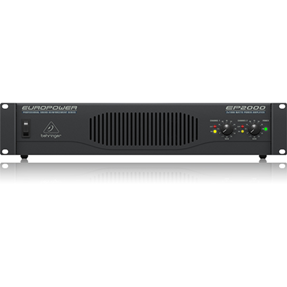 BEHRINGER EP2000 - усилитель мощности, 2х500 Вт/4 Ом,2х350 Вт/8 Ом, мост:1300 Вт/4 Ом, 1000 Вт/8 Ом