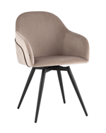 Стул вращающийся Новел New велюр серо-коричневый