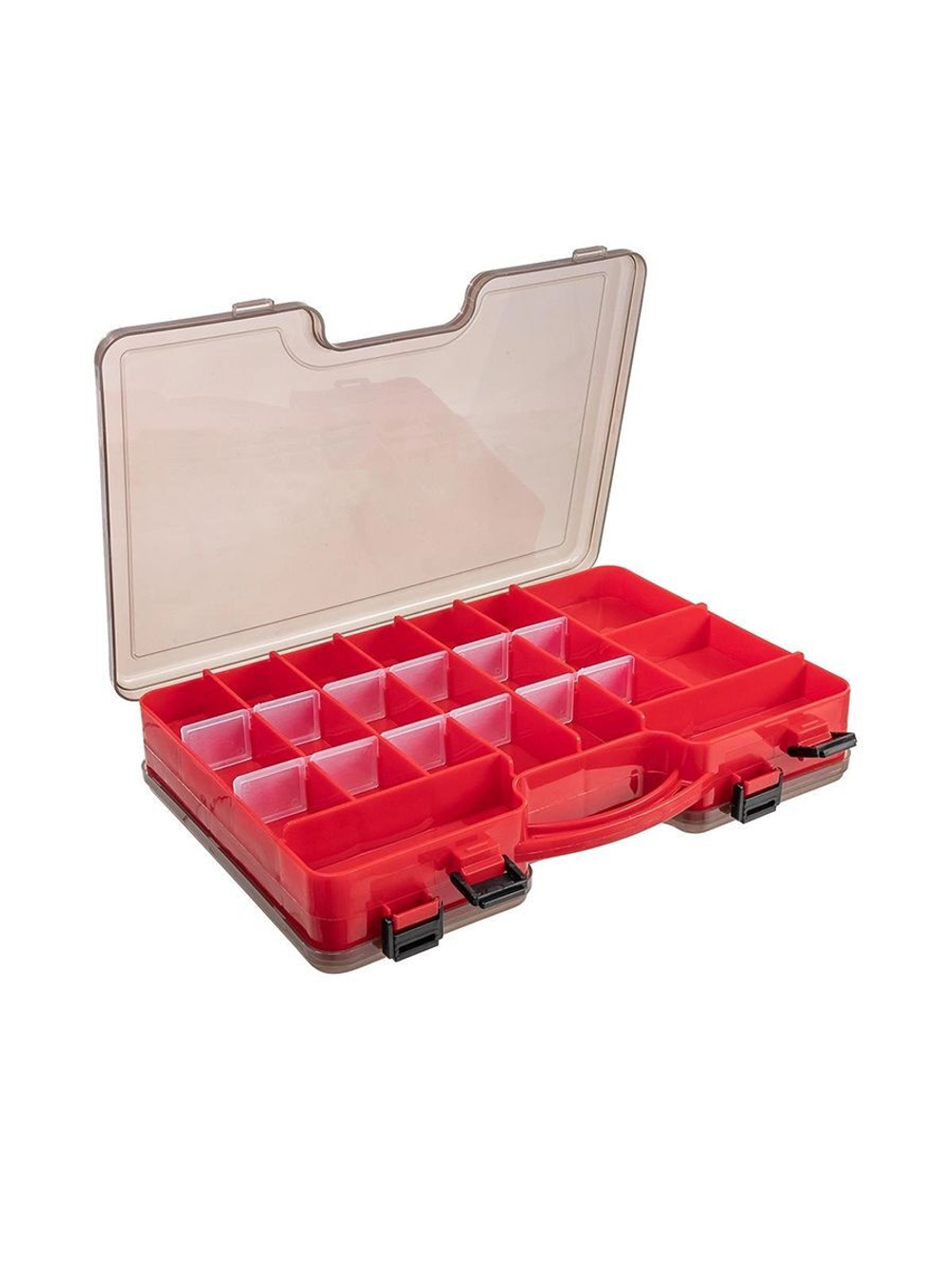 Коробка водонепроницаемая Nisus 23х18х5 см, серо-оранжевая