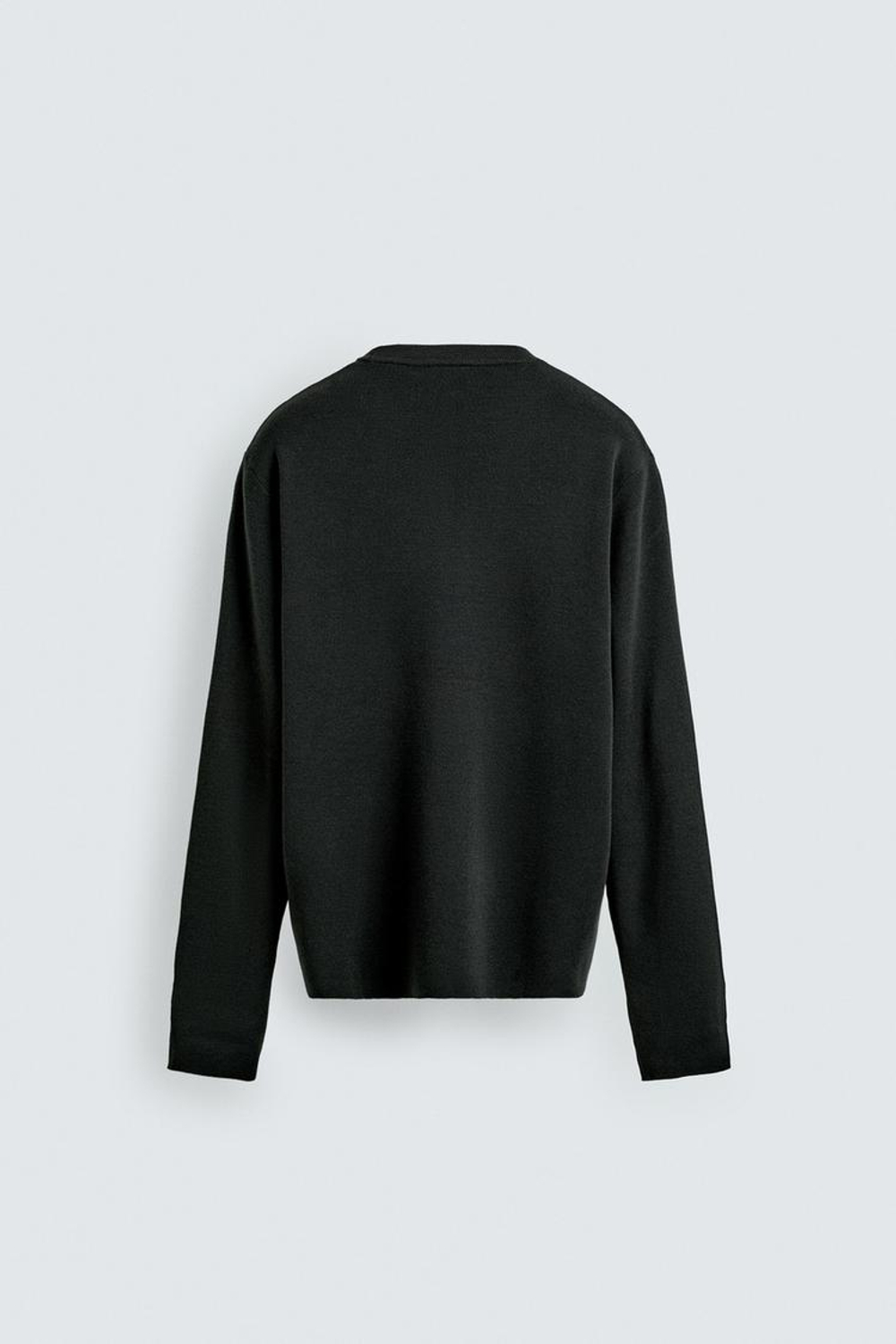 ZARA СВИТЕР ИЗ ЛЕГКОЙ ШЕРСТИ, ЗЕЛЕНЫЙ/СЕРЫЙ