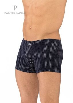 Трусы мужские боксеры для больших мужчин Pantelemone PMHB-1223, геометрия темно-синяя