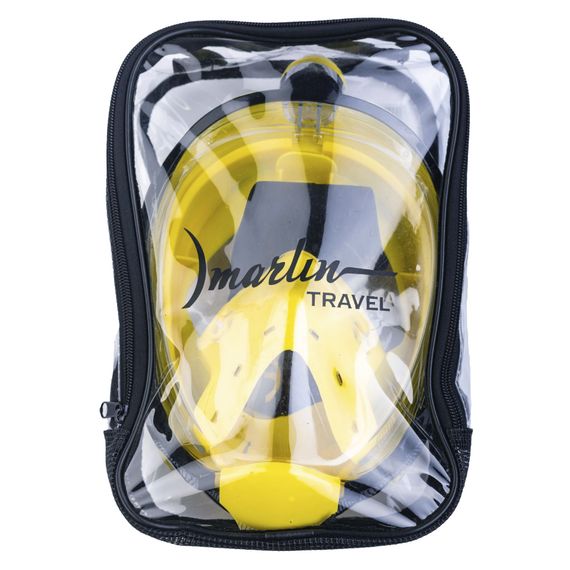 Маска полнолицевая Marlin Travel черный/желтый/желтый