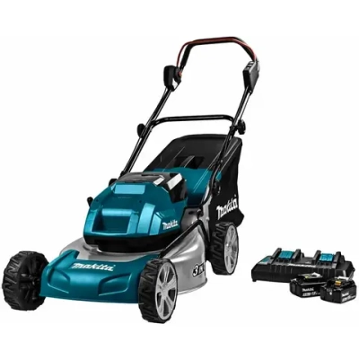 Газонокосилка аккумуляторная Makita DLM460PT2 36В (2 x 5 Ач, ЗУ) нож 46 см, DLM460PT2