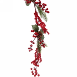Гирлянда хвойная «Хвоя ягодная» 2,0 м с(шишки, ягоды, резина)