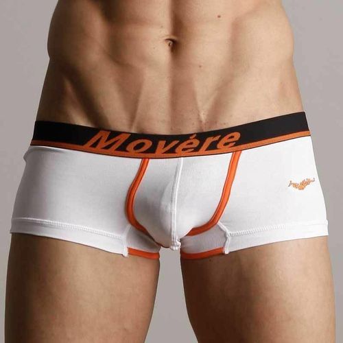 Мужские трусы хипсы Movere White Orange Waistband Hipster