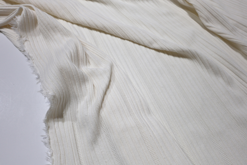 КРЕМ - Лапша вязаная фактурная (ОЗ85 Елена) (к1 стрела от кромки 50см)