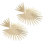 Серьги «ЭЛЛОДИ», солнце, цвет золото и серебро, 7*5,5см