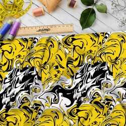 Ткань габардин жидкое жёлтое такси