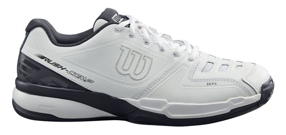 Мужские кроссовки теннисные Wilson Rush Comp LTR - белый, черный