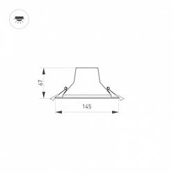 Встраиваемый светильник Arlight STORM 032432