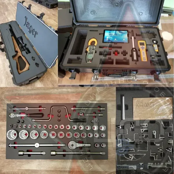 Индивидуальный ложемент в кейсы, сумки, коробки