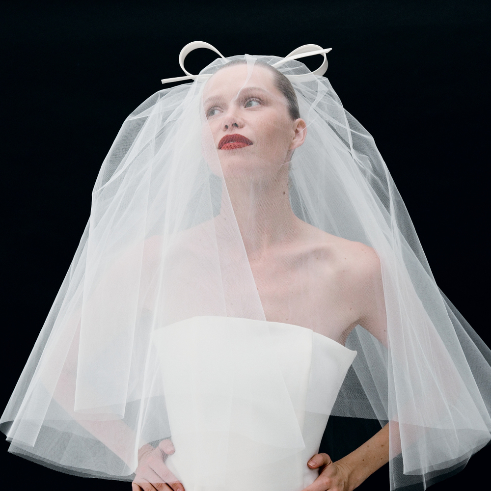 Фата с объемным бантом "Стрекоза"