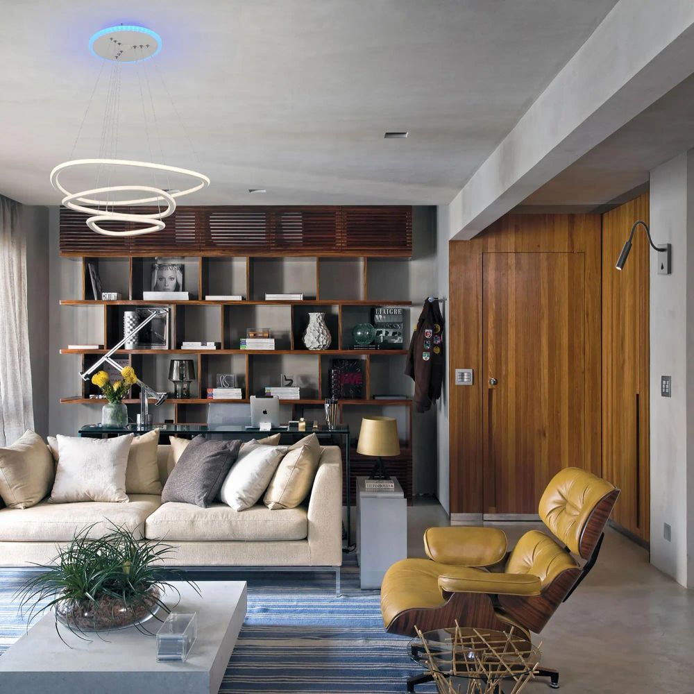 Citilux Неон Смарт CL731A330E RGB Умная подвесная люстра Белая