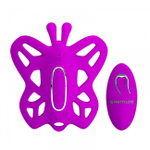 Мощная перезаряжаемая вибробабочка на ДУ ALSTON, черный (Цвет: черный)