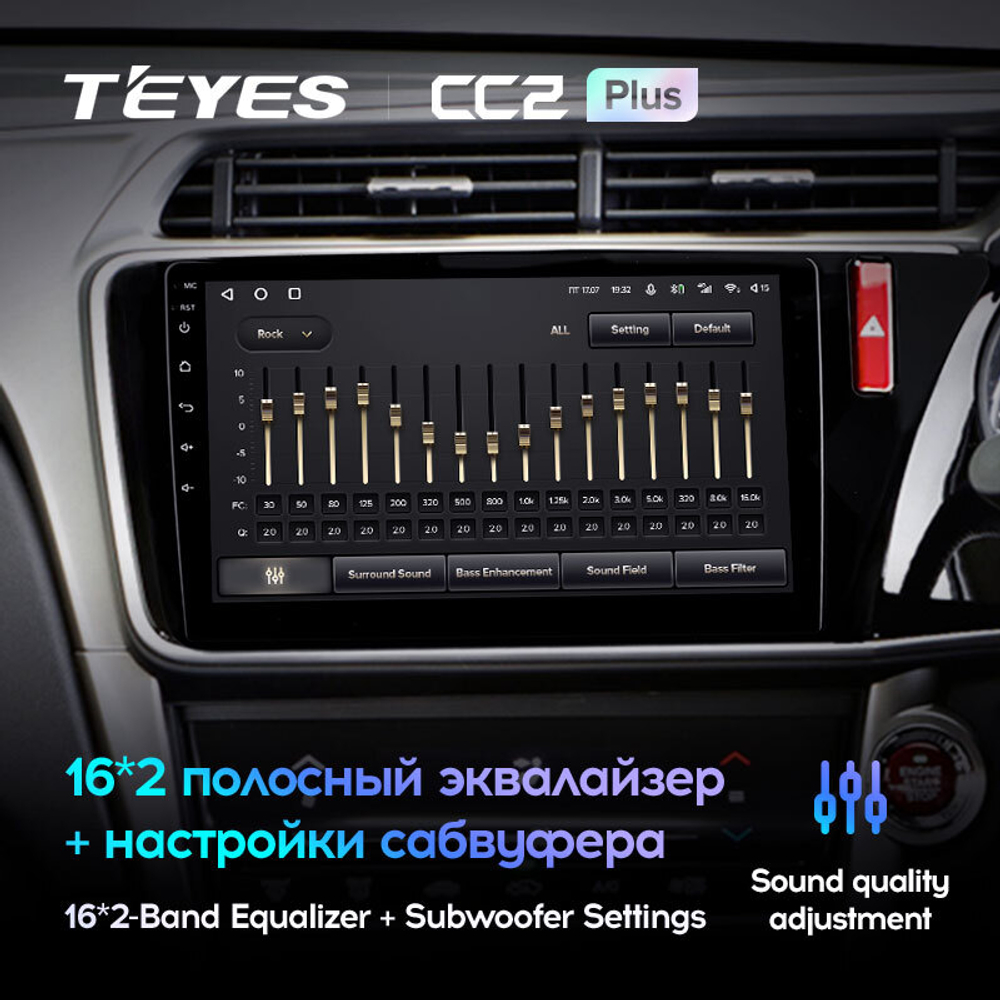 Teyes CC2 Plus 10,2" для Honda City, Grace 1  2014-2017 (прав)