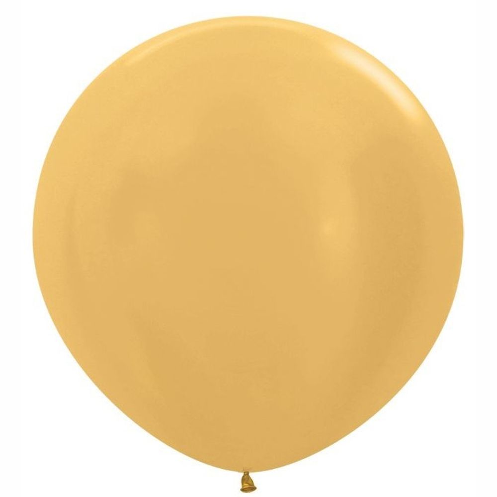 Воздушный шар Sempertex, цвет 570 металлик, золото, 1 шт. размер 36&quot;