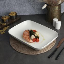 Блюдо прямоугольное 29,7*21,8 см h4,8 см 1575 мл без борта Fine Plus Noble [1]