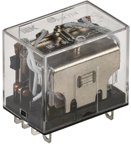 Реле промежуточное РЭК77/4(LY4) 10А 12В DC IEK