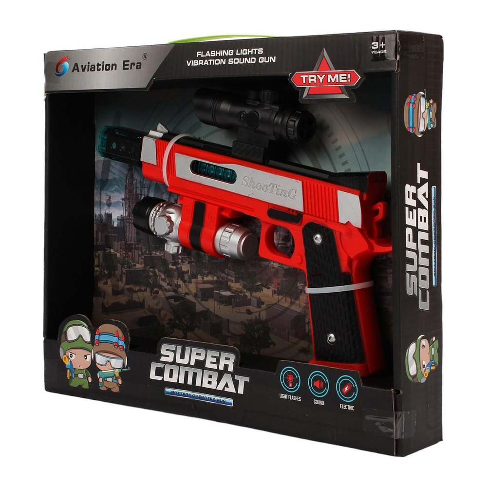 Пистолет на бат., коробка F8558-3A