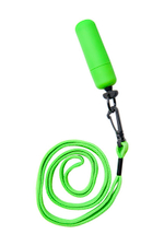 Мини-вибратор зеленый на шнурке Funny Five (5,5 см , зеленый) (Цвет: зеленый)