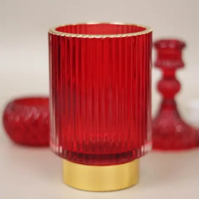 Подсвечник «Английский стиль» 8,5*12,5 см, Рубин