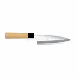 Нож японский Деба 18 см для разделки рыбы деревянная ручка P.L. Proff Cuisine
