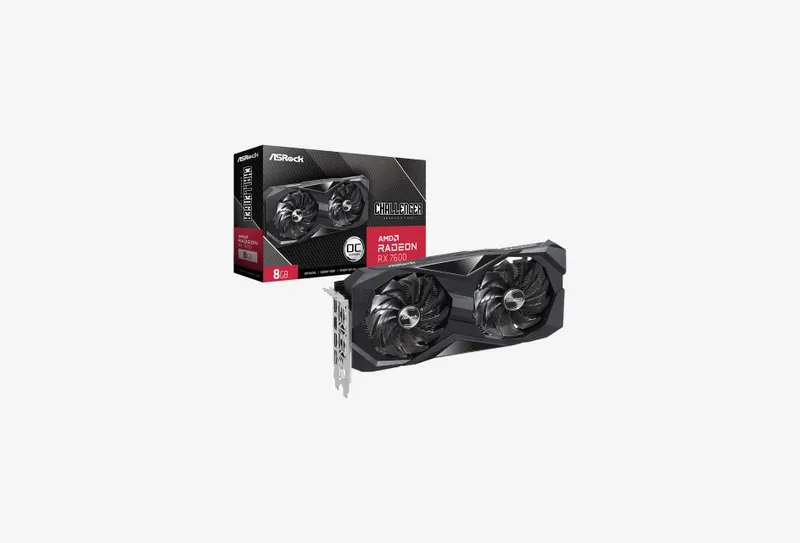 Видеокарта AMD Radeon RX 7600 ASRock Challenger OC 8Gb (RX7600 CL 8GO)