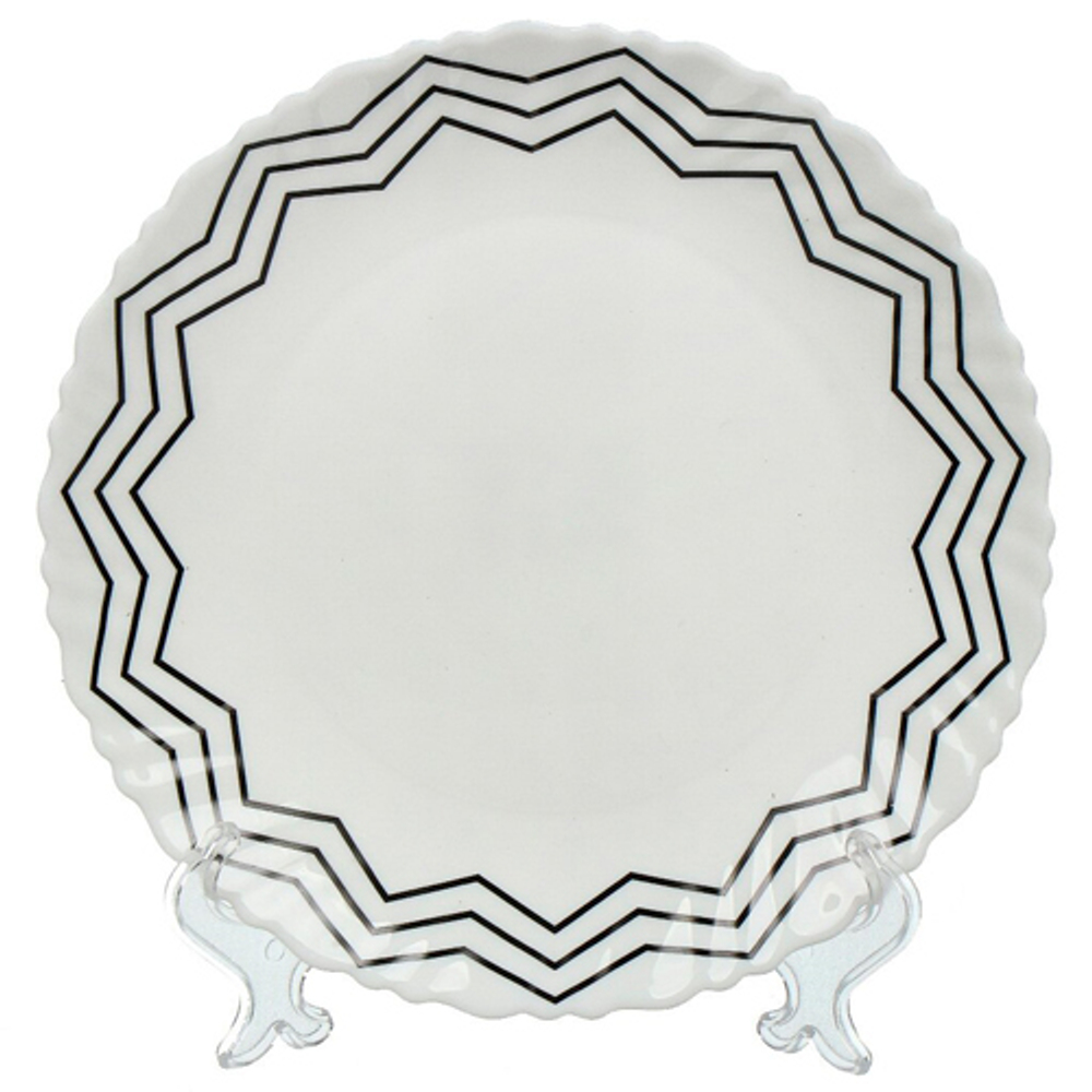 Вэнсдей, Тарелка обеденная, стеклокерамика, 24 см, круглая, Daniks, BY23LHP95 (448707)