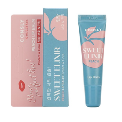Бальзам для губ SWEET ELIXIR с экстрактом персика Consly SWEET ELIXIR Peach Lip Balm