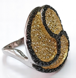 "Эстерелла" - серебряное кольцо 925-й пробы