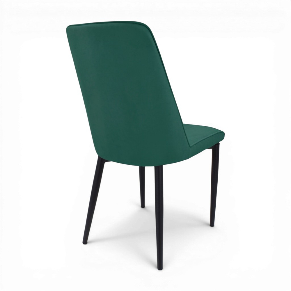 Стул "Софти" (арт. 325), велюр Бренди В10 зеленый, ножки черные