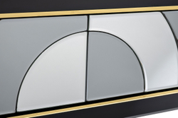 Консоль Garda Decor черно-золотая kfg122