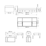 Кровать Боро 90х200 с ящиками и с основанием, сонома