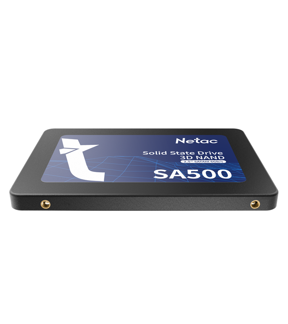 Ssd накопитель Netac SSD SA500 960GB 2.5 SATAIII 3D NAND, R/W up to 530/475MB/s, TBW 480TB, 3y wty