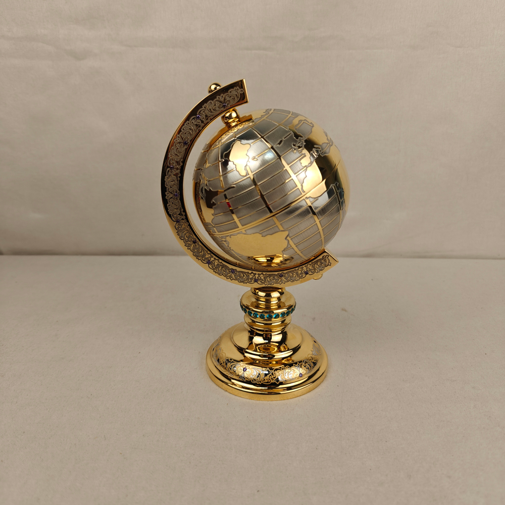 Глобус сувенирный "Золотой" (Златоуст)