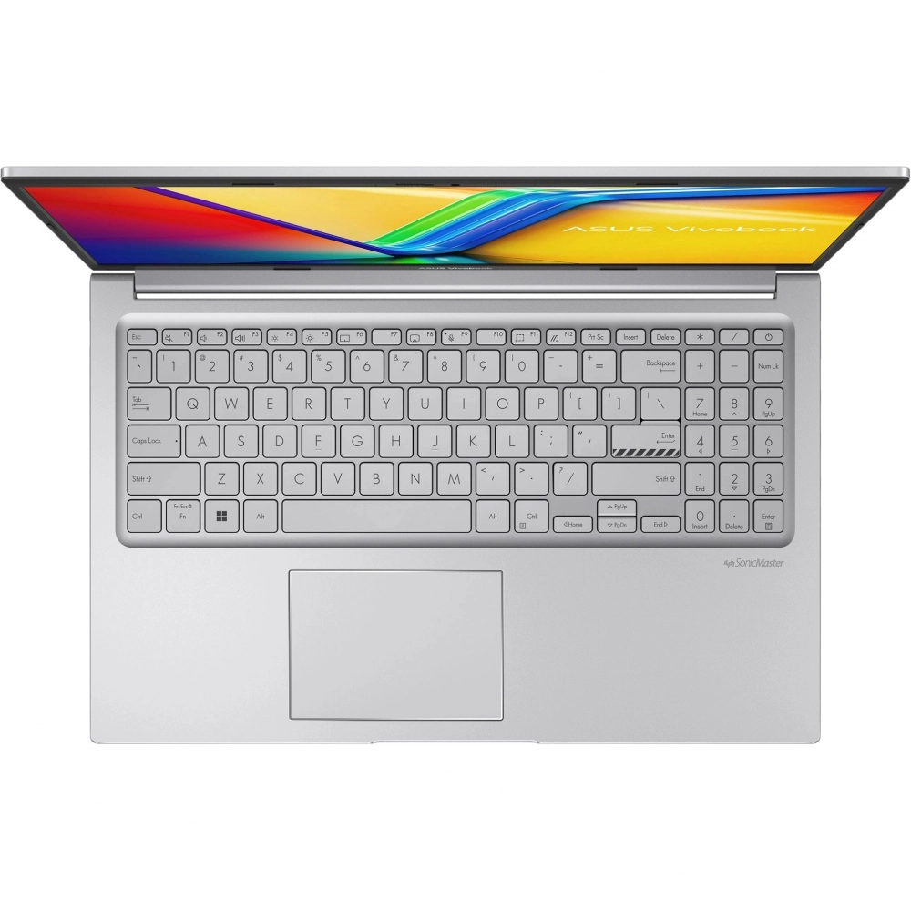 Ноутбук Asus Vivobook 15 X1504VA-BQ4060 Core 3 100U 16Gb SSD512Gb Intel Graphics 15.6" IPS FHD (1920x1080) без ОС silver WiFi BT Cam (90NB13Y2-M03600)