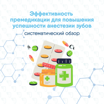 Эффективность системной и местной премедикации для повышения успешности анестезии зубов с необратимым пульпитом: систематический обзор