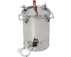 Домашний автоклав «Малыш Нерж с ЭБУ», с фальшдном, объем 22л