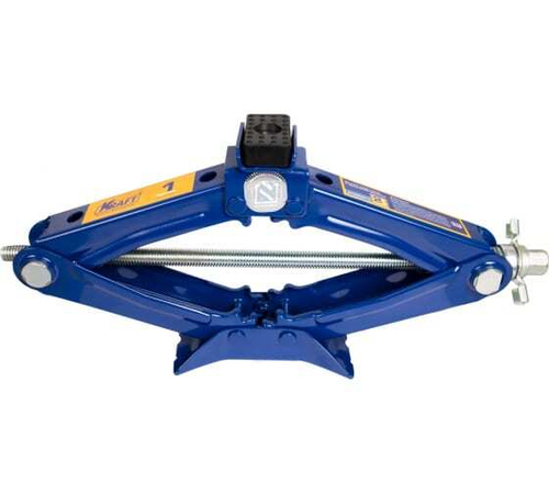 Домкрат ромбический (1т) Kraft с трещоточной рукояткой